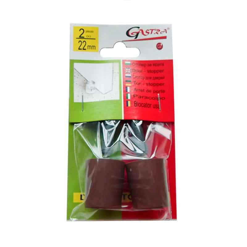 door-stopper-brown.jpg Стопери за врата 2 броя с винт и дюбел кафеви - Image 1