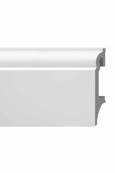 Перваз VOX Espumo 301 Бял 80x16мм, 2.4м