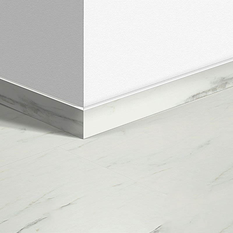 40136_quickstep_byal_mramor_karara Перваз за LVT Quickstep 40136 Бял Мрамор Карара MDF