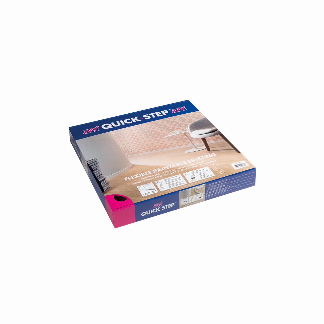 QSFLEXSKR_FlexibleSkirting02 Еластичен перваз Quickstep Бял 40x14мм QSFLEXSKR 7.00м - Image 1