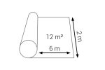 Водо и паро-изолационно фолио 12m2 0.2mm №107837 - Image 2