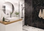 SPC стенни панели Vilo №108179 Calacatta Black 30x60 - Image 3