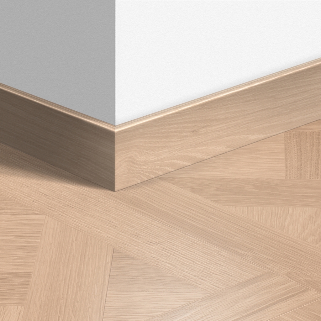 1248-77 Перваз MDF Quickstep 1248 Версай бял омаслен QSPSKR01248 77x14мм 2.40м - Image 1