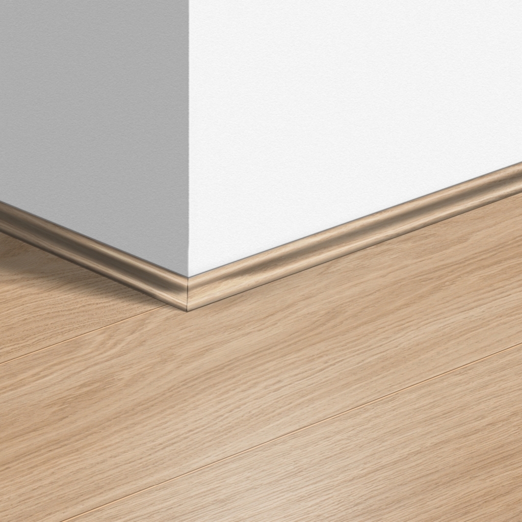 1538-17 Ъглов профил MDF Quickstep 1538 Дъб лакиран бял 17x17мм, 2.40м - Image 1