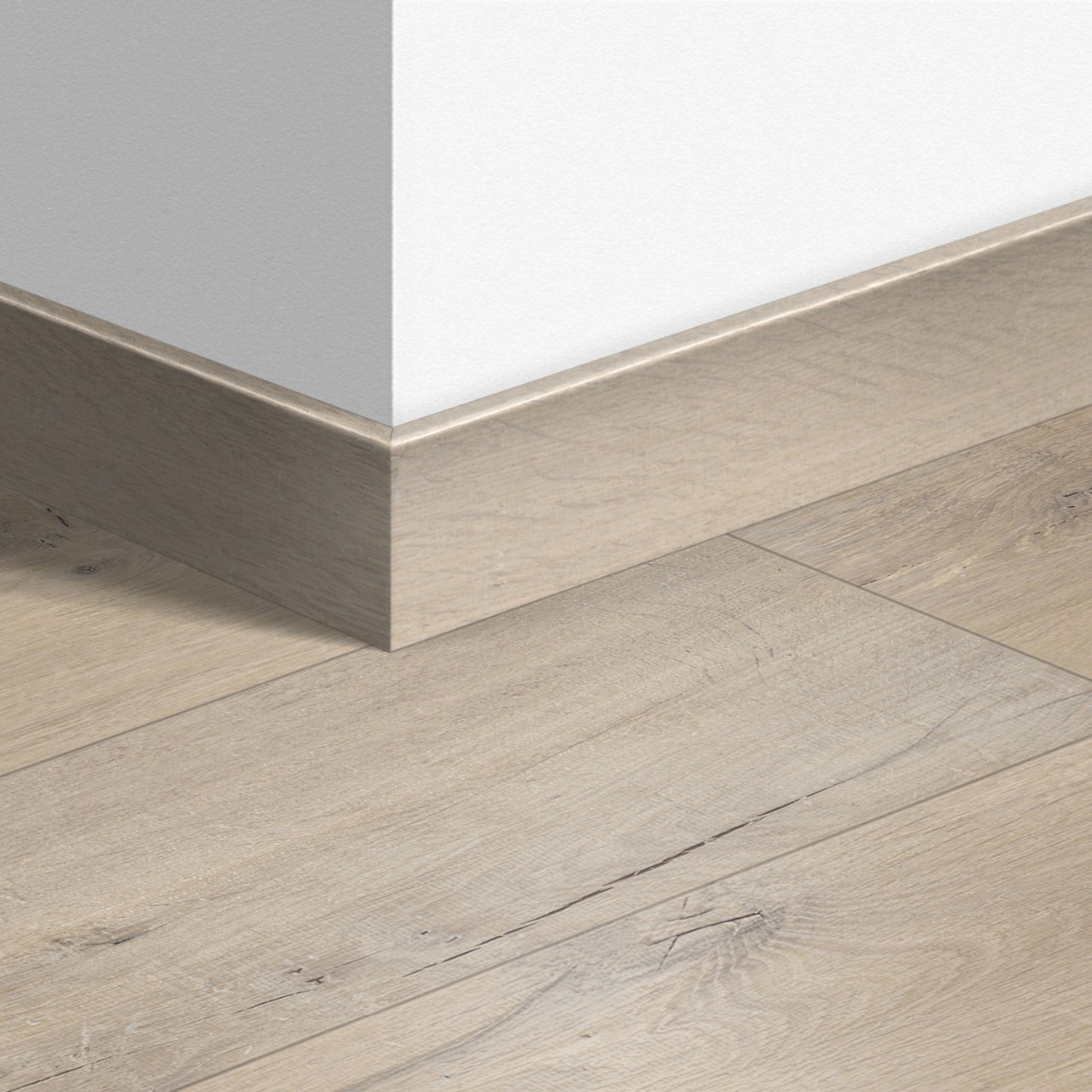 1854-77 Перваз MDF Quickstep 1854 Дъб мек светъл 77x14мм QSPSKR01854 2.40м - Image 1