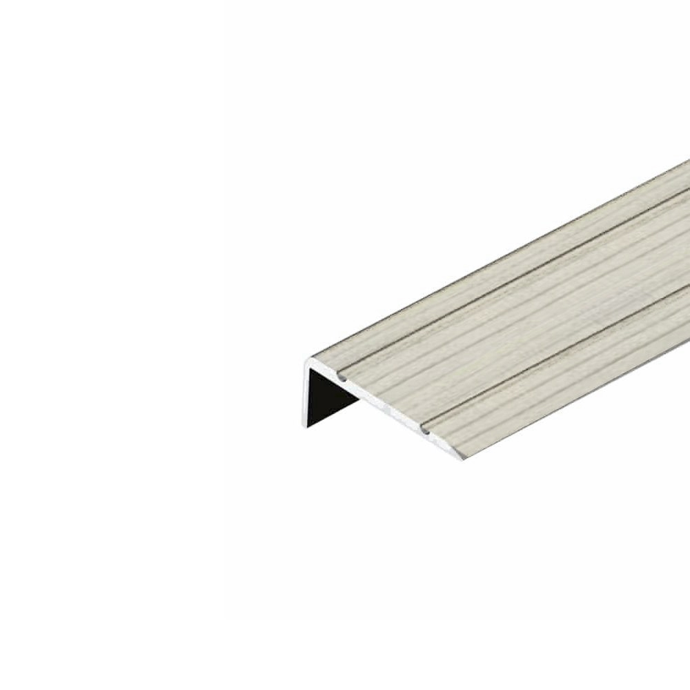 2901-White-teak Алуминиева лайстна Г-профил EL2109 Бял Тик 25x10мм, 2.7м - Image 1