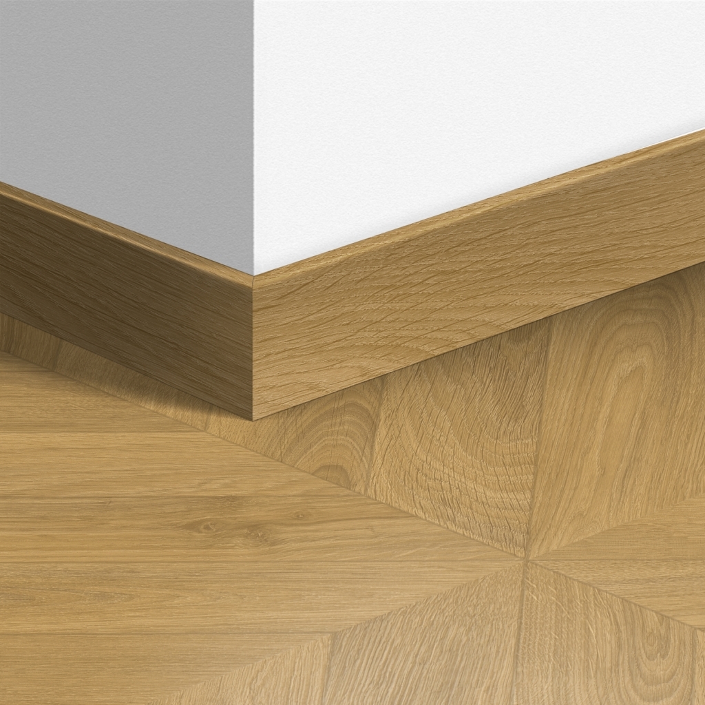 4161-77 Перваз MDF Quickstep 4161 Дъб Шеврон естествен 77x14мм QSPSKR04161 2.40м - Image 1