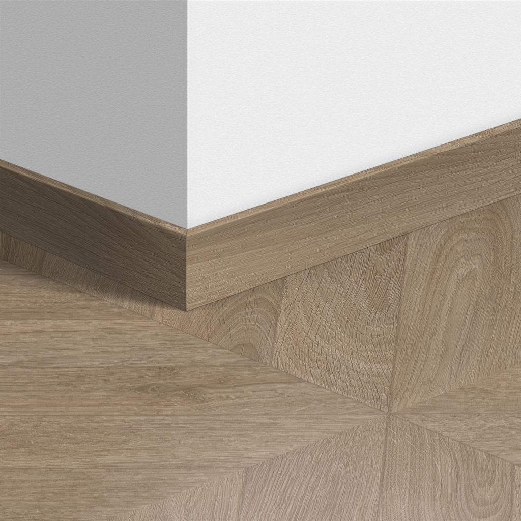 4164-58 Перваз MDF Quickstep 4164 Дъб Шеврон сивокафяв 58x12мм QSSK04164 2.40м - Image 1