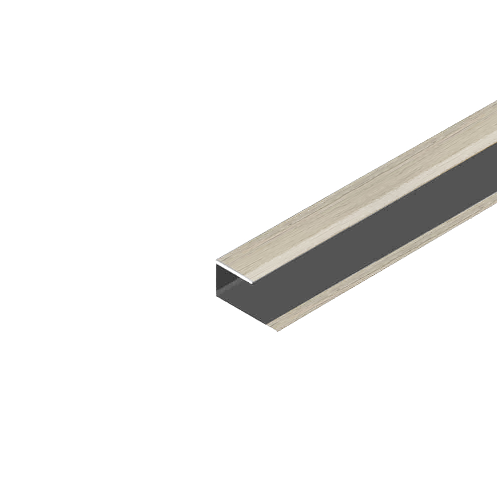 P-strip-2109-light-antique Алуминиева лайстна П-профил EL2100 Светъл Антик 8мм, 2.7м - Image 1