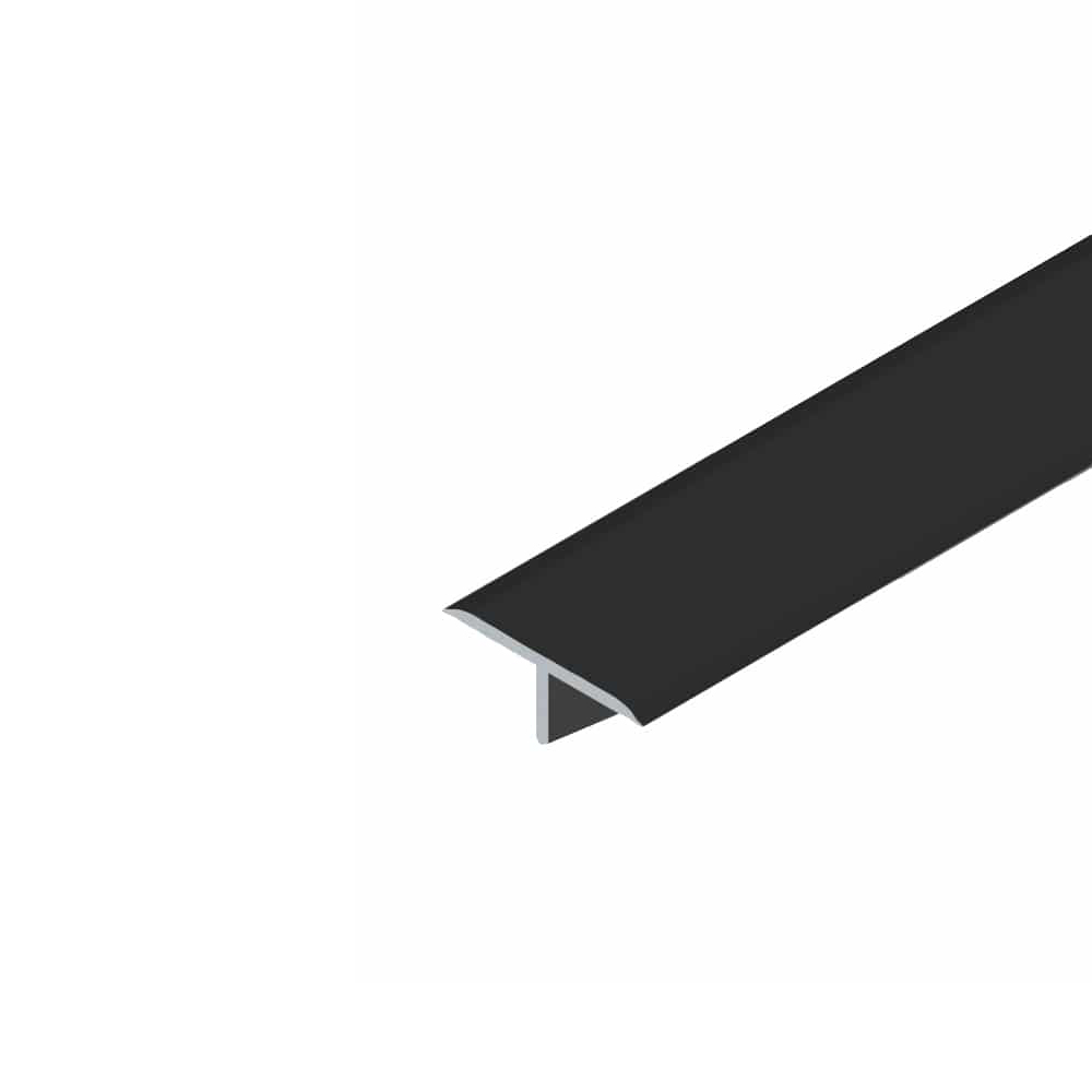 strip-2110-black-20mm-1 Алуминиева лайстна Т-профил EL2110-15 Черна 15x5мм, 2.7м - Image 1