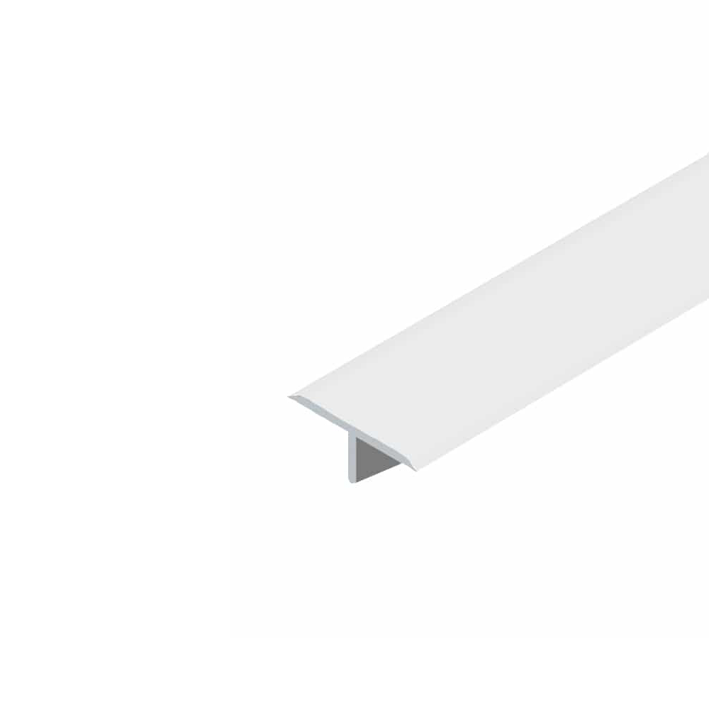 strip-2110-white-20mm-1 Алуминиева лайстна Т-профил EL2110-15 Бяла 15x5мм, 2.7м - Image 1