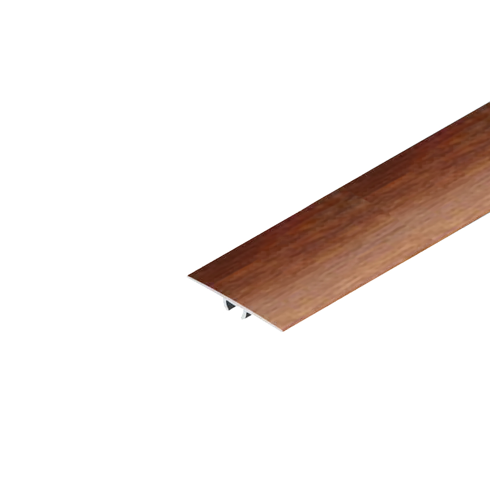 T-strip-2108-gol-oak Алуминиева лайстна Т-профил EL2108 Златен дъб 35мм, 2.7м - Image 1