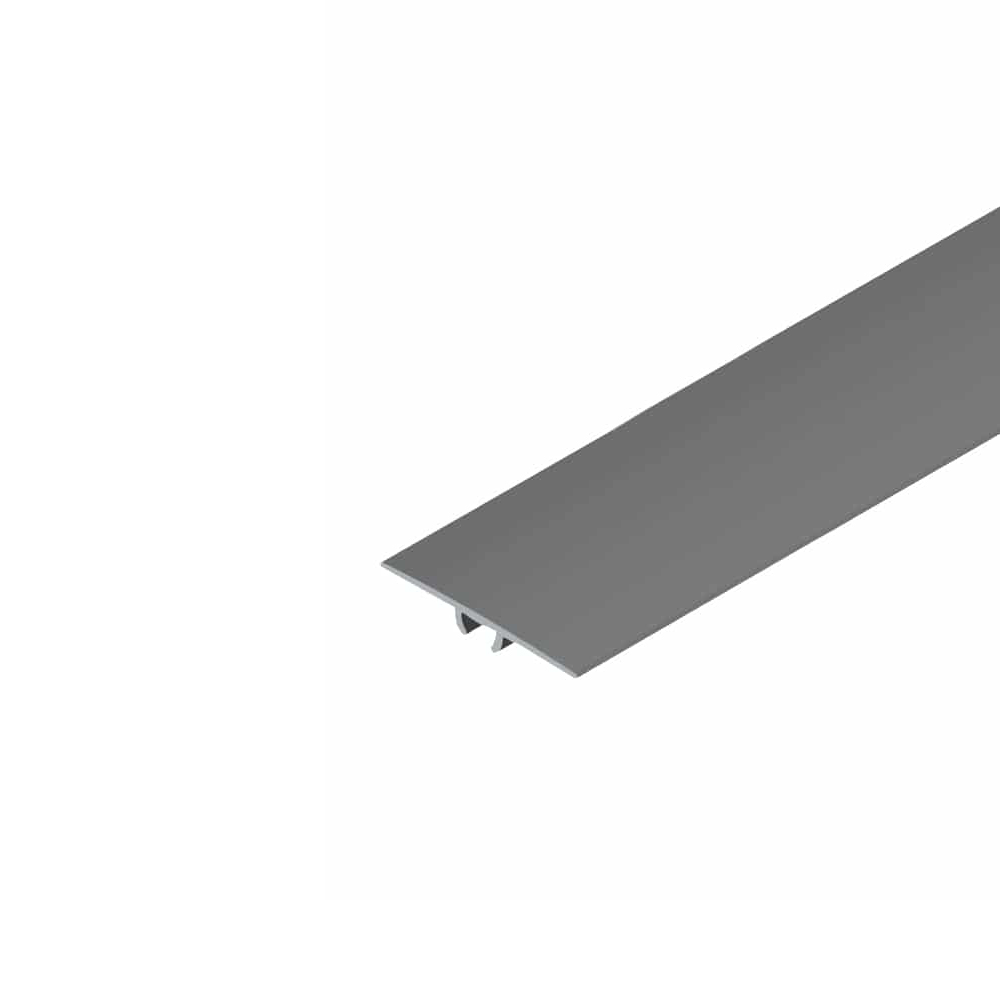 T-strip-2108-silver-1 Алуминиева лайстна Т-профил EL2108 Сребро 35мм, 2.7м - Image 1