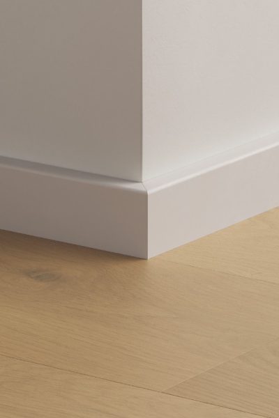Перваз MDF Quickstep Бял за боядисване 40мм, 2.40м