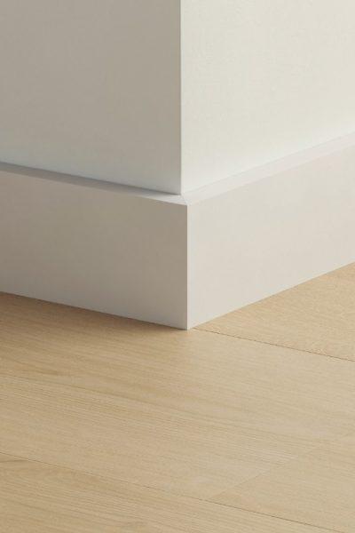 Перваз MDF Quickstep Бял за боядисване 58мм, 2.40м