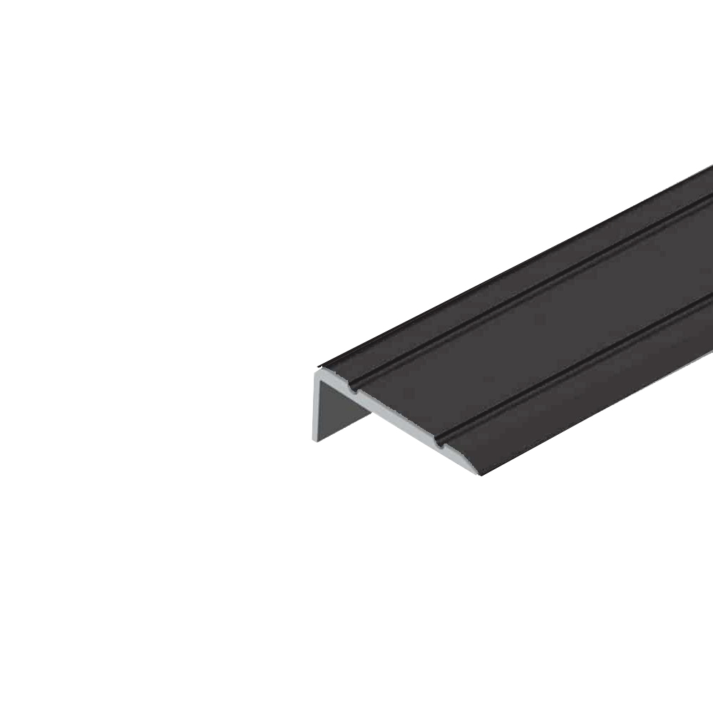 G2109-Black Алуминиева лайстна Г-профил EL2109 Черна 25x10мм, 0.9м - Image 1