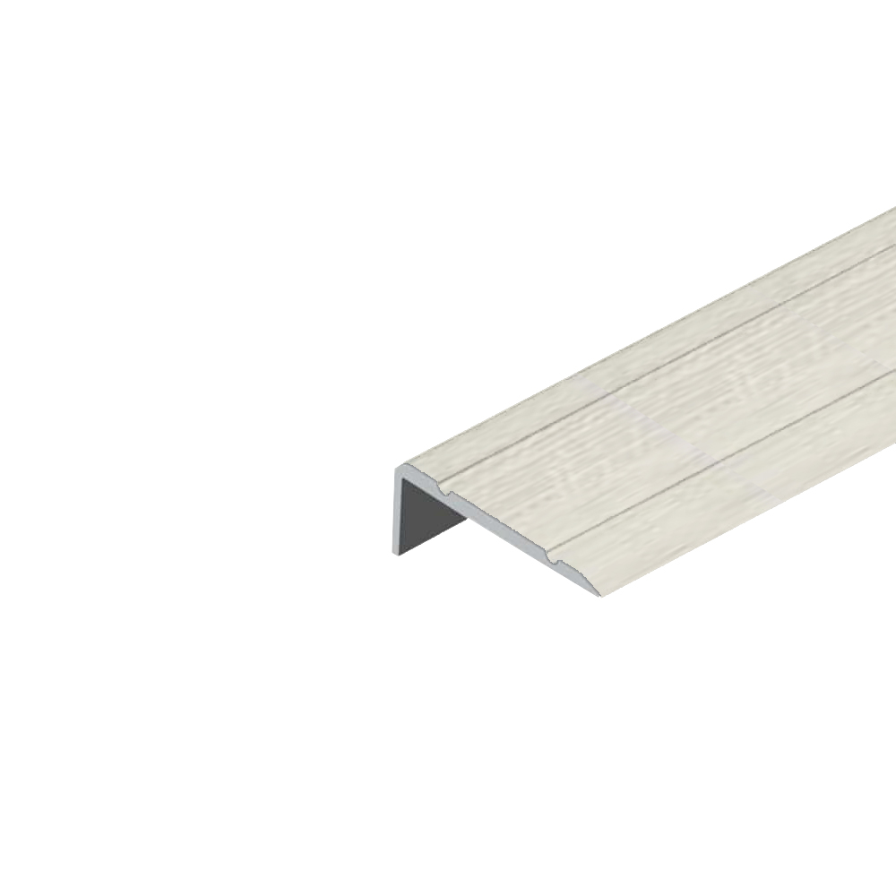 G2109-Wteak Алуминиева лайстна Г-профил EL2109 Бял тик 25x10мм, 0.9м - Image 1