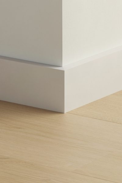 Перваз водоустойчив Quickstep Бял за боядисване 58мм, 2.40м