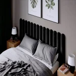 Тапициран стенен панел Vilo Oval Черно 15x60 см - Image 2