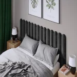 Тапициран стенен панел Vilo Oval Графит 15x60 см - Image 2