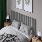 Тапициран стенен панел Vilo Oval Сиво 15x60 см - Image 2