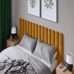 Тапициран стенен панел Vilo Oval Горчица 15x60 см - Image 2