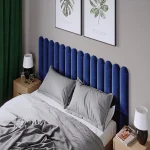 Тапициран стенен панел Vilo Oval Тъмно синьо 15x60 см - Image 2