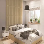 Тапициран стенен панел Vilo Regular 1 Бежово 30x60 см - Image 2
