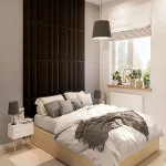 Тапициран стенен панел Vilo Regular 1 Черно 30x60 см - Image 2