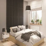 Тапициран стенен панел Vilo Regular 1 №6034838 Графит 30x60 см - Image 2