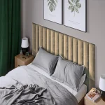 Тапициран стенен панел Vilo Regular 2 Бежово 15x60 см - Image 2