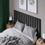 Тапициран стенен панел Vilo Regular 2 №6034845 Графит 15x60 см - Image 2