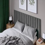 Тапициран стенен панел Vilo Regular 2 Сиво 15x60 см - Image 2