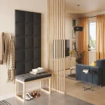 Тапициран стенен панел Vilo Regular 3 Графит 30x30 см - Image 2