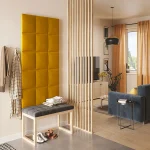 Тапициран стенен панел Vilo Regular 3 Горчица 30x30 см - Image 2