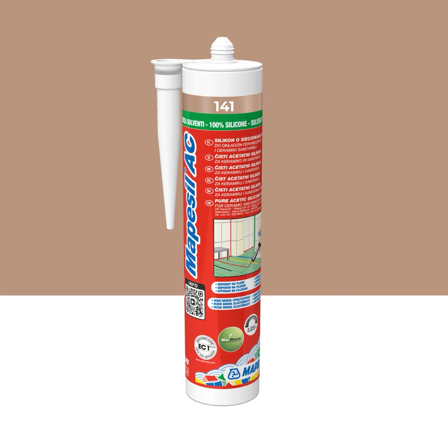 image AC уплътнител Mapei Mapesil 141 Карамел 310мл. - Image 1
