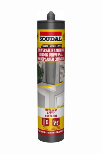 Универсален силиконов уплътнител Soudal Черен 280мл