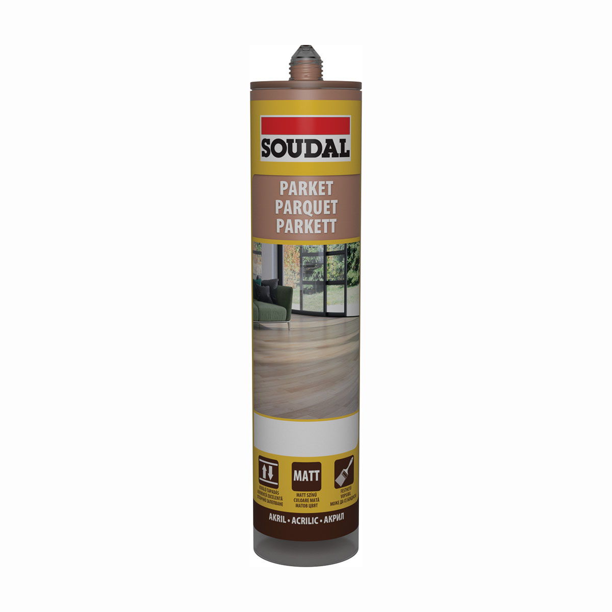 E0029861 Паркетен уплътнител Soudal Череша 280мл - Image 1