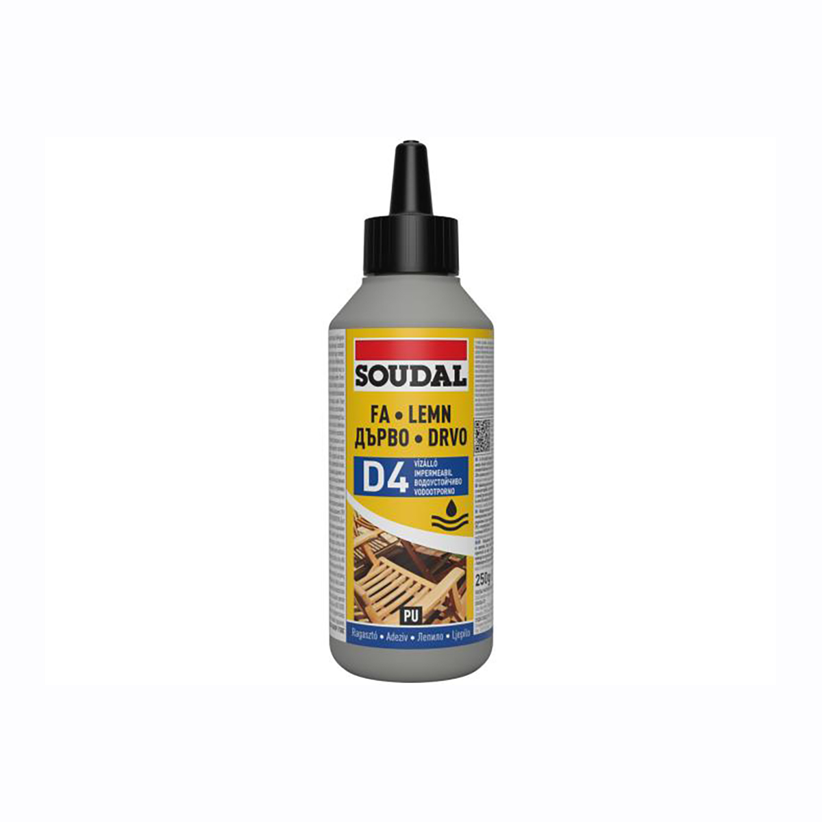 E0065141 Водоустойчиво лепило Soudal 66A клас D4 250г - Image 1
